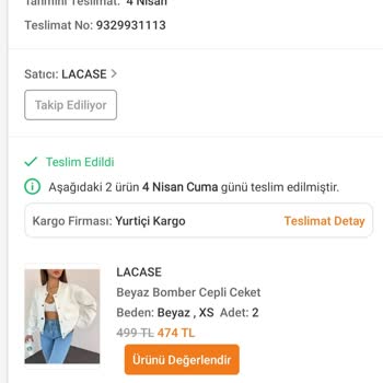Lacase Trendyol Satıcısından Eksik Ürün Teslimatı