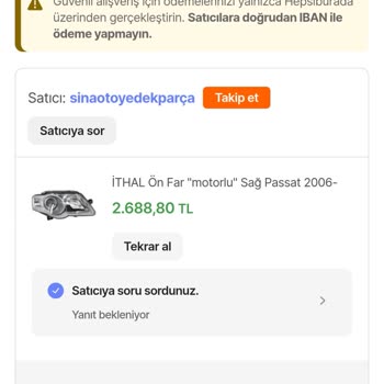 İlgisiz Hizmet Ve İptal Edilen Sipariş Sorunu
