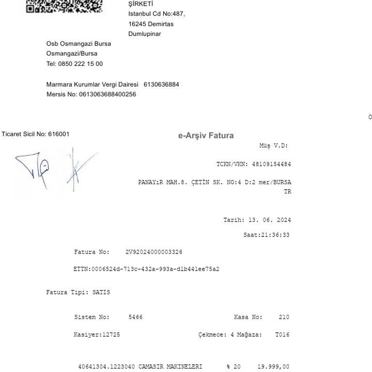 Kampanya Ürünü Teslim Edilmeyen Çamaşır Makinesi Alımı