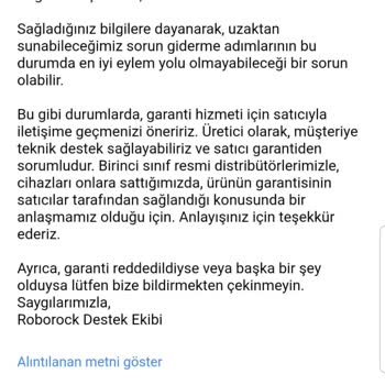 Roborock Süpürge İnternet Erişimi Sorunu