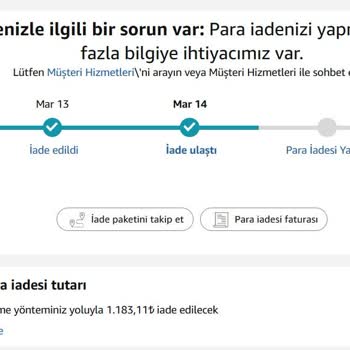 Amazon'un Ücret İadesi Sürecinde Müşteriyi Oyalaması