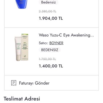 Shiseido GSC Expert Sun Protector und Waso Eye Cream keine ÜTS-Daten vorhanden