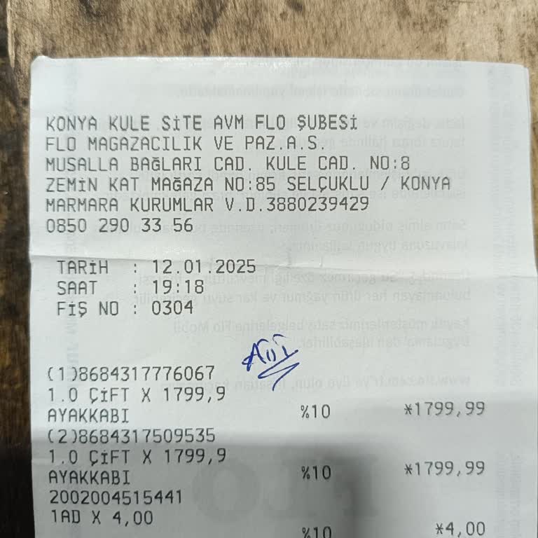 Garanti Kapsamı Dışı Ayakkabı Sorunu