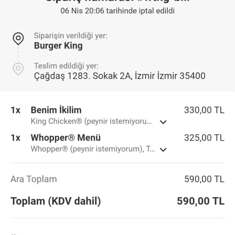 Yemek Sepeti Ve Burger King'den 4 Saatlik Sipariş Çilesi