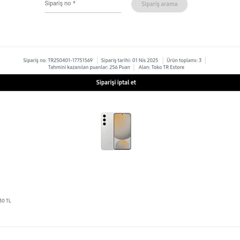 Samsung Siparişimde Teslimat Sorunu Ve Mağduriyet