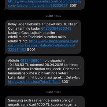 Hasarlı Ürünler Ve Yetersiz İade Süreci