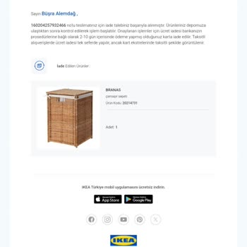 Küflü Ürün Ve İade Sürecinde Yaşanan Sorunlar
