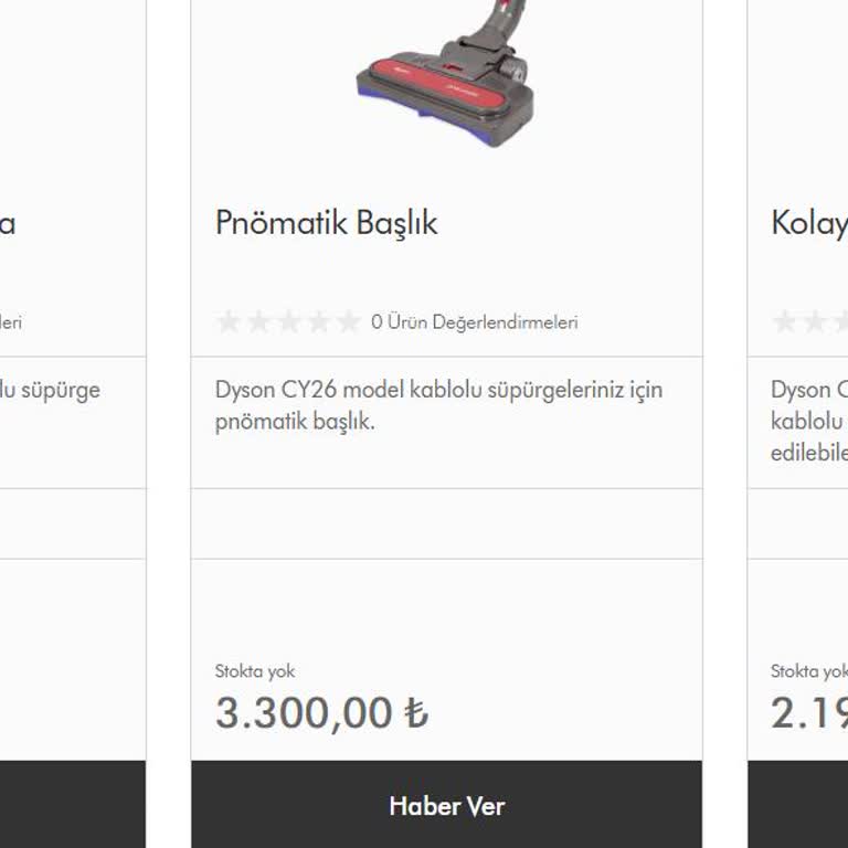 Dyson Süpürge Başlıkları Stok Sorunu Güvenimi Sarsıyor