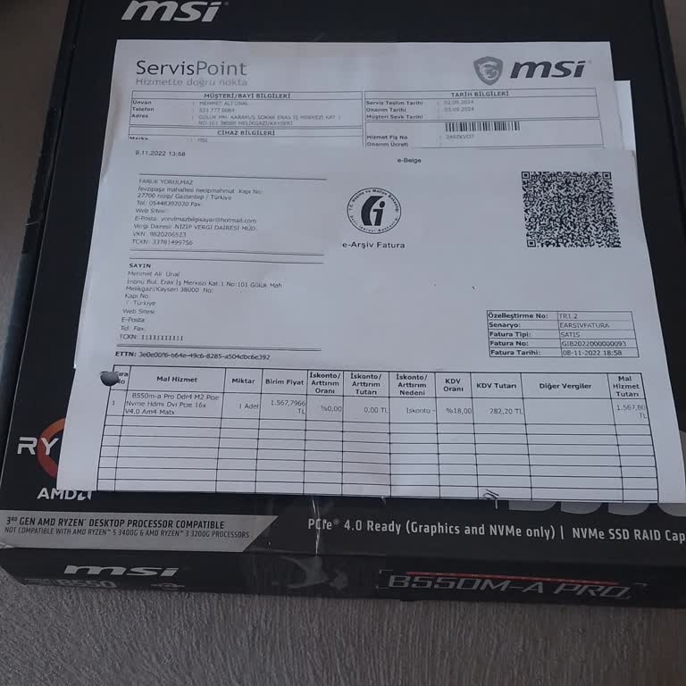 MSI Anakart Sorunları Ve Yetersiz Servis Deneyimi