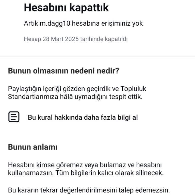 Tarafsızlık İhlali: Instagram Hesabımın Haksız Kapatılması
