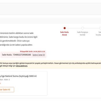 Yanlış Ürün Ve Zorlaştırılmış İade Süreci