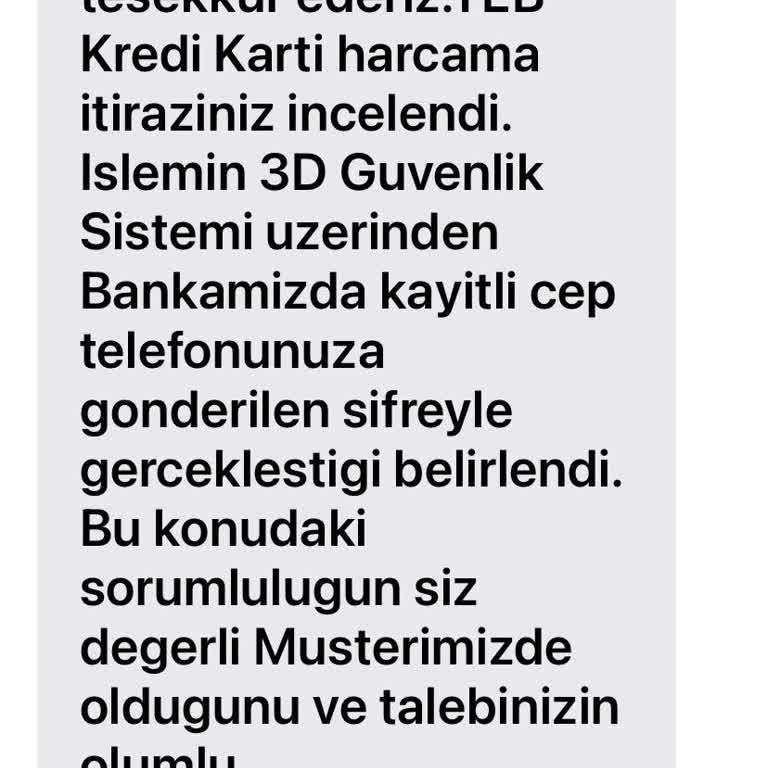 Yanlış İşlem İçin İade Reddedildi
