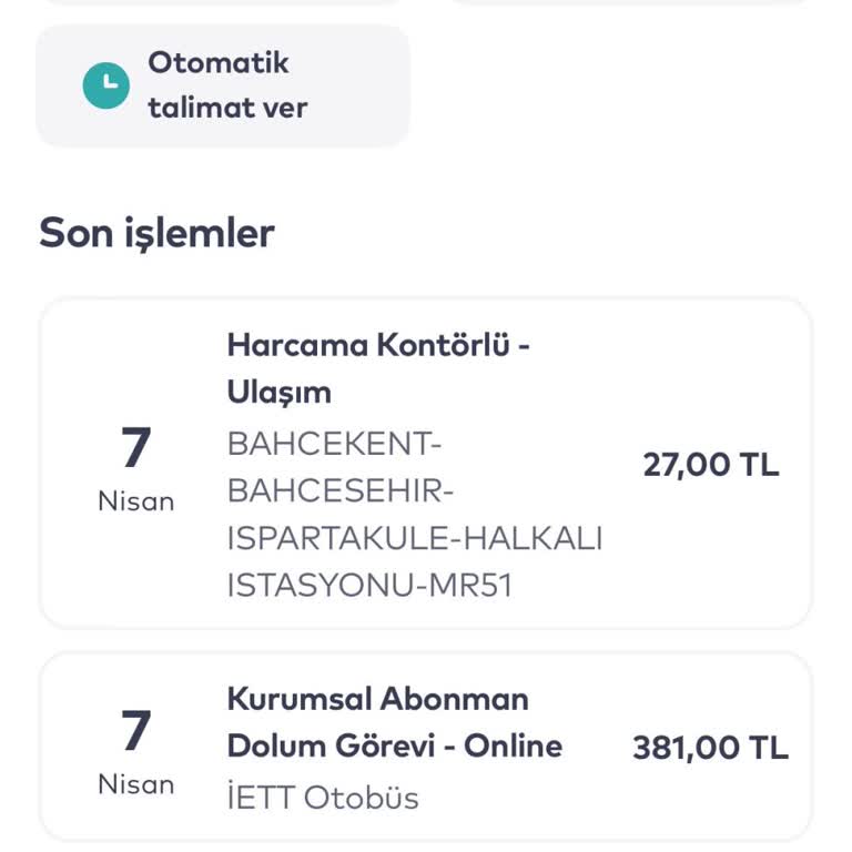 Otobüs Kartı Yüklemesinde Çifte Kesinti Sorunu