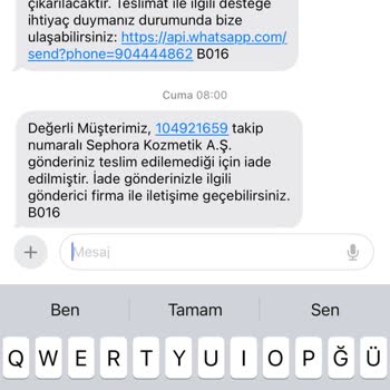 Yanlış Mesaj Ve İletişim Sorunlarıyla Kayıp Sipariş