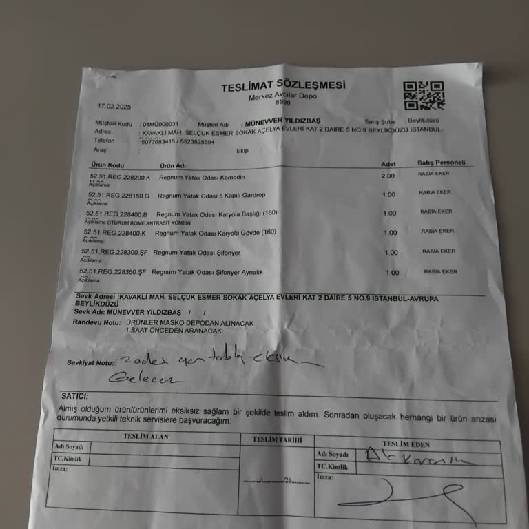 Eksik Parça Ve İlgisizlik: Ergül Mobilya Deneyimi