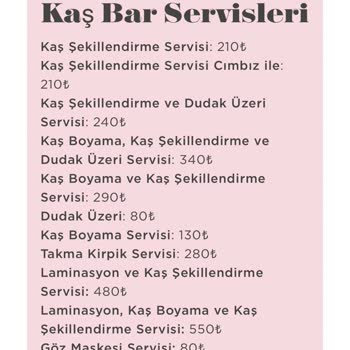 Benefit Brow Service Preissteigerung - 110₺ auf 210₺ erhöht