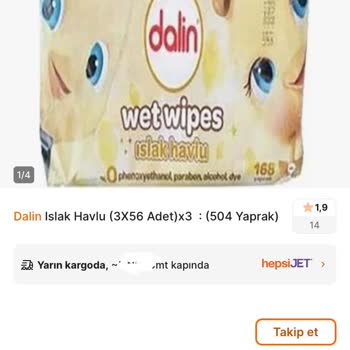 Yanıltıcı Ürün Gönderimi: Eksik Islak Mendil Paketi