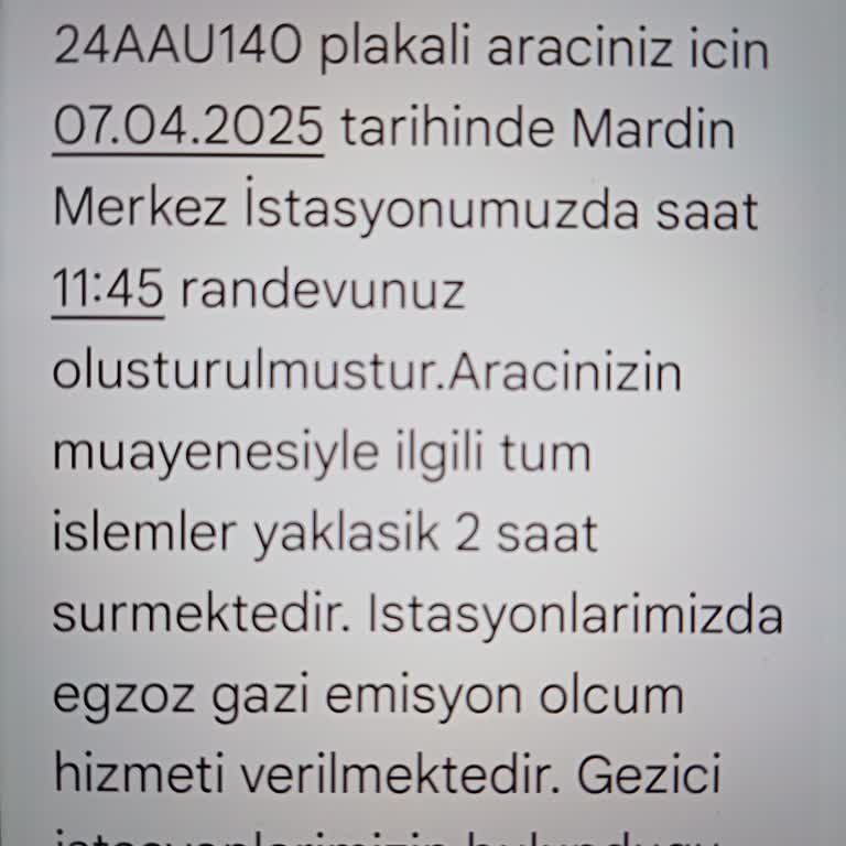 Mardin Araç Muayene İstasyonunda Zaman Kaybı