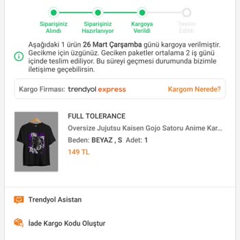 Full Tolerance Tişört Siparişim Neden Ulaşmıyor?