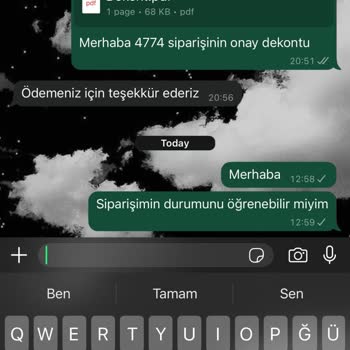 Sipariş Sonrası İletişim Engeli Yaşadım