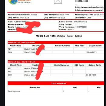 İptal Sigortasına Rağmen Rezervasyon Sorunları