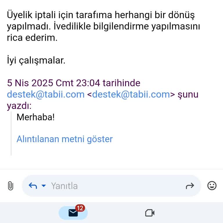Üyelik İptali İçin Ulaşılamaz Destek