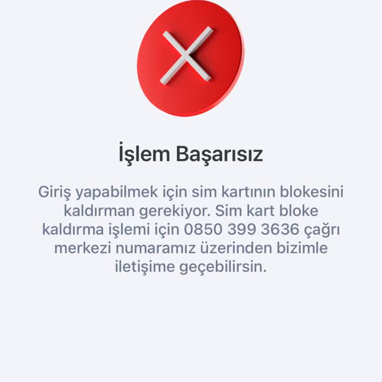 Sim Kart Blokesi Kaldırılamıyor