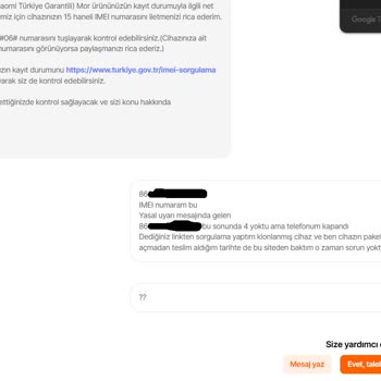 IMEI Klonlama Sorunu Ve Yetersiz Müşteri Hizmeti