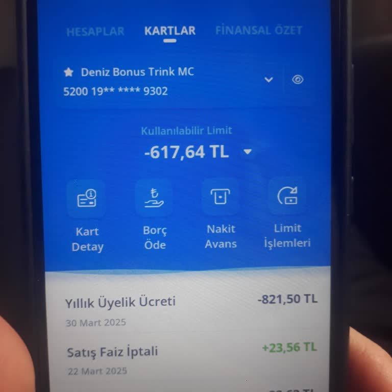 Denizbank Kart Aidatı İadesi Talebi