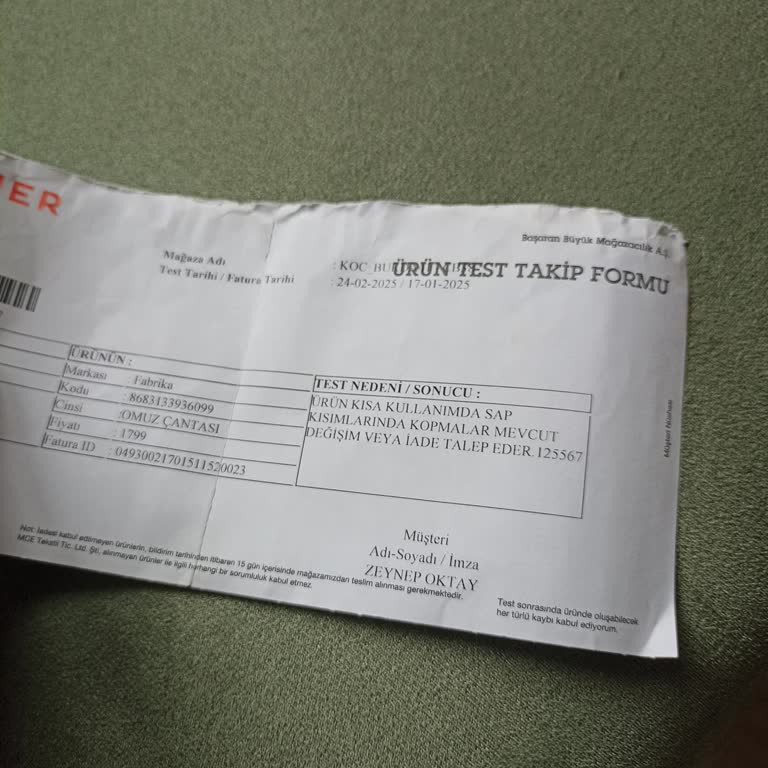 Boyner'den Aldığım Çantanın Fiyaskosu: Sapları Koptu, Hizmet Yok!