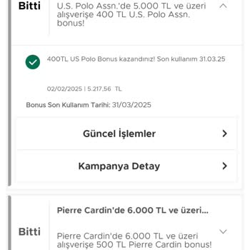 Kazandığım Bonus Puan Polo Mağazasında Görünmüyor