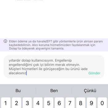 Yanlış Ürün Gönderildi Satıcı Engelledi