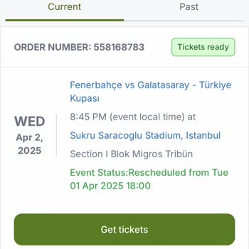 Viagogo Sold Me Fenerbahçe–GS Tickets I Couldn’t Use and Delayed My Refund