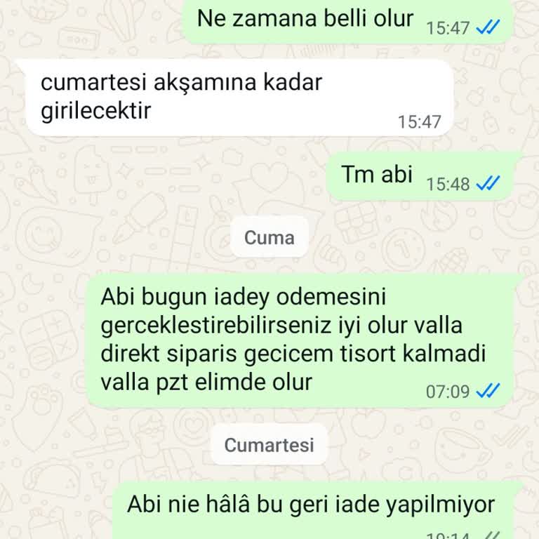 Slatra'dan İade Sorunu: Ödeme Beklerken Sessizlik