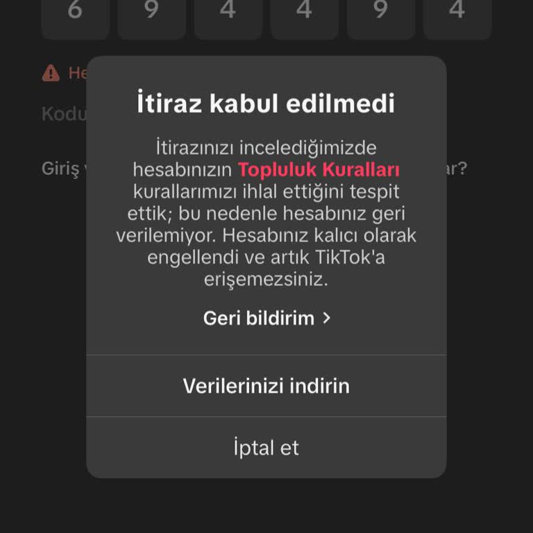 TikTok Hesabım Haksız Yere Kapatıldı: 2 Yıllık Emeğim Boşa Gitti
