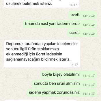 İki Aydır Bekleyen İade Ve Müşteri Hizmetleri Sorunu