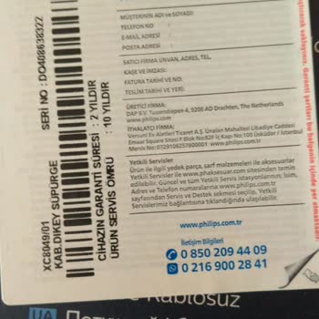 Philips Süpürge Arızası Ve Garanti Sorunu