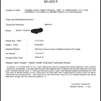 Yıllardır Bildirilmeyen Borç Ve Yanıltıcı Bilgilendirme