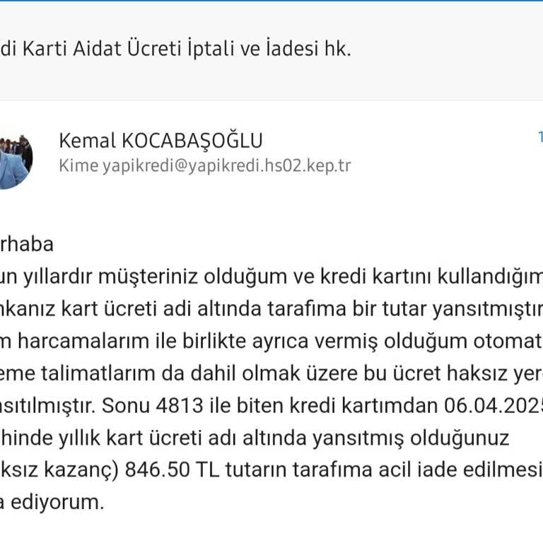 Uzun Süreli Müşteriye Haksız Kart Ücreti Şoku