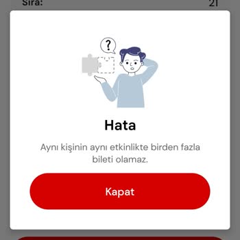 Passo Uygulamasında Bilet Alma Sorunu