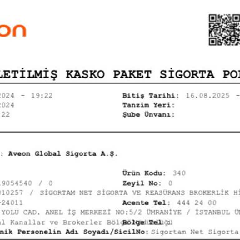 Aveon Sigorta Ve Sigortam Net'ten Cevapsız Kalan Kaza Süreci