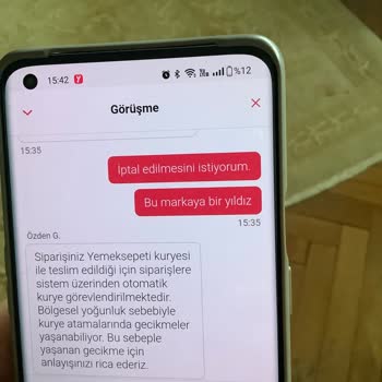 Sipariş İptalinde Tam Bir Hayal Kırıklığı