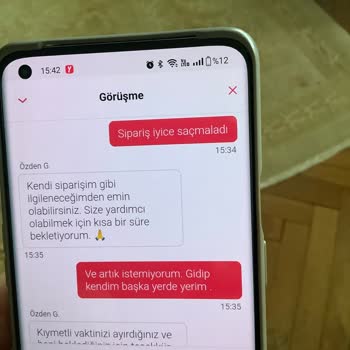 Sipariş İptalinde Tam Bir Hayal Kırıklığı