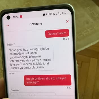 Sipariş İptalinde Tam Bir Hayal Kırıklığı