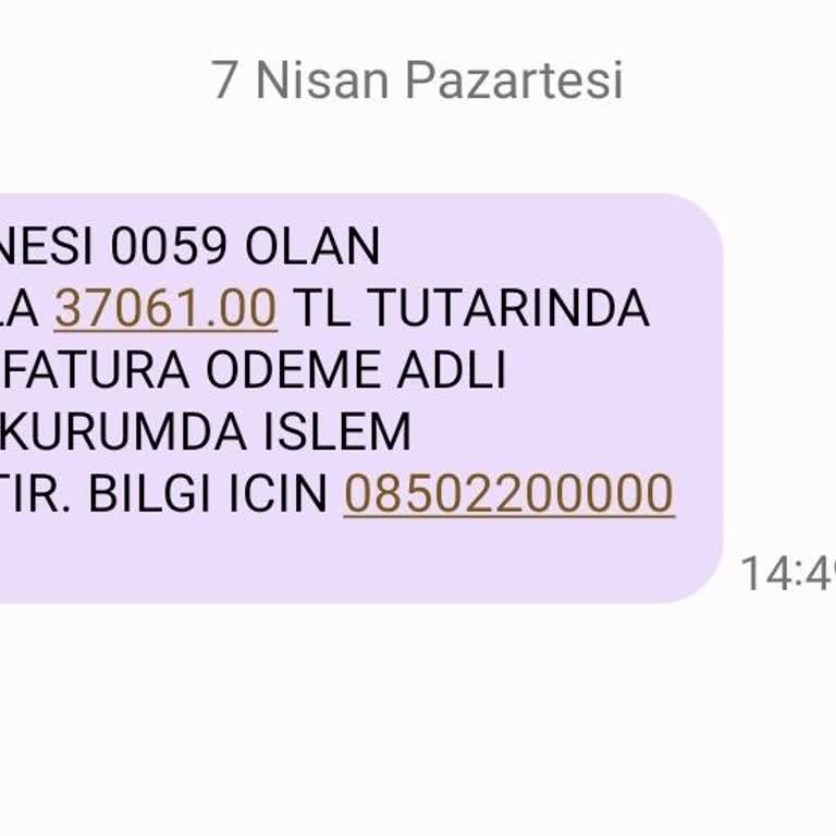 Yanlış Fatura Ödemesi: 370 TL Yerine 37.061 TL
