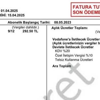 Vodafone'dan Haksız Faturalandırma Şoku