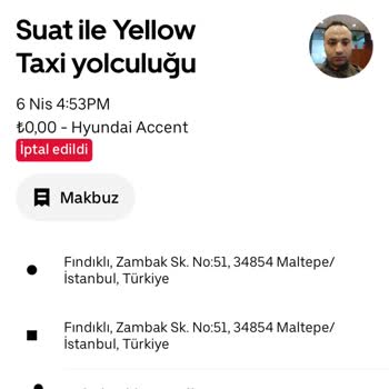 Uber Yolculuğunda Beklenmedik Sorun