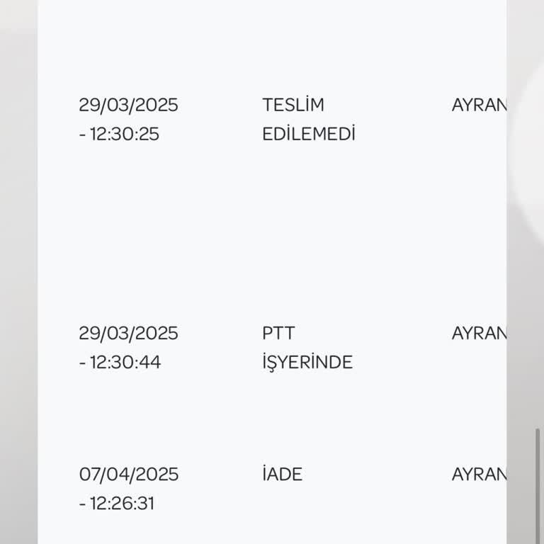 PTT Kargo Teslimatında Bilgi Kirliliği