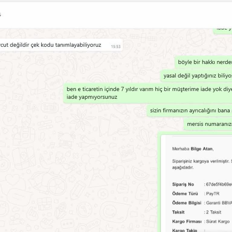 İade Yapmayan Firma Şikayeti: Müşteri Memnuniyetsizliği