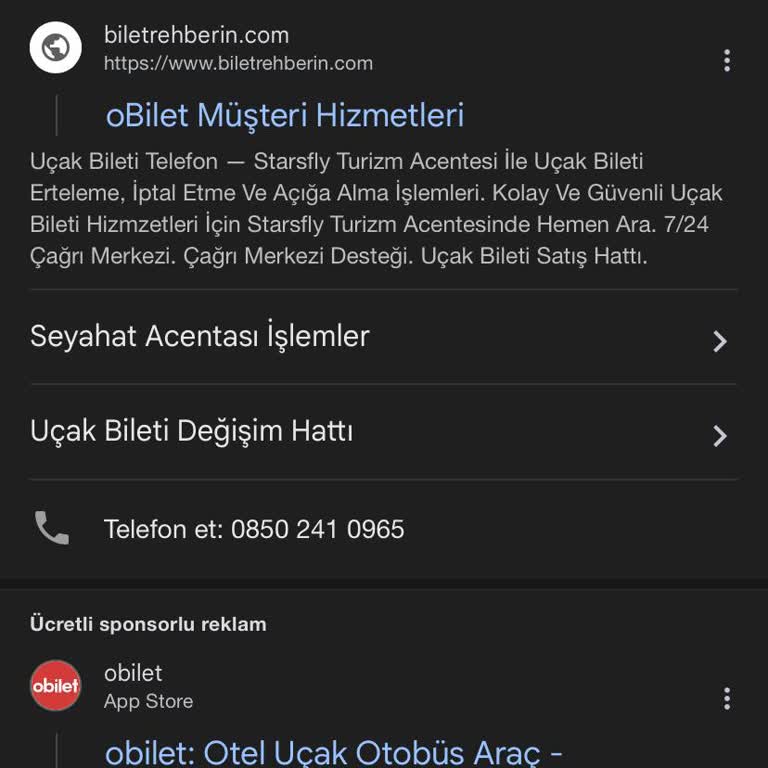 Obilet'ten İade Sorunu Ve Müşteri Hizmetleri Ulaşım Zorluğu